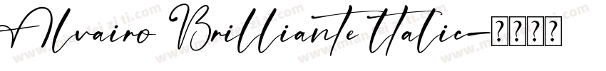 Alvairo Brilliante ltalic字体转换